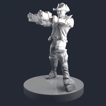 demon hunter print guns skull character dnd pistols 3d print model - Mito3D