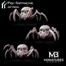 cráneo araña tropas 3d impresión stl dragones épico fantasía miniaturas monstruo miniatura heroes minis calabozo d arañas Plano tropa tr 3d print model - Mito3D