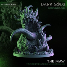 maw - dark gods store demon 40k beast guard death base daemon chaos 60mm nurgle sigmar pre-supported maggotkin supportd 3d print model - Mito3D