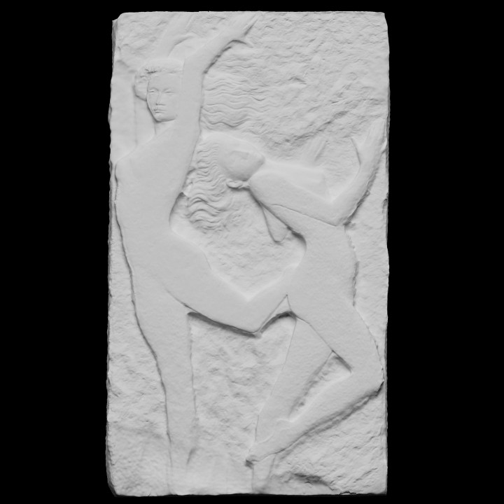 women's relief legenda sculpture park scan women russia 3dprintable photogrammetry 3D print model - Mito3D