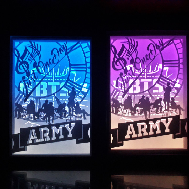 army bts lamp lightbox army bts lightbox lampara armybts lamparabts lamparabtsarmy lamparaarmy armylamp 3D print model - Mito3D
