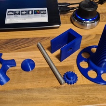 spoolholder shelf floor roller bearings build 3d printer spulenhalter shelffloor nowadesign 3d print model - Mito3D