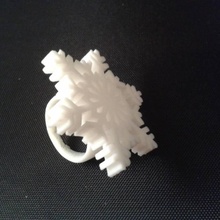 fiocco neve anello gioielli 3d print model - Mito3D