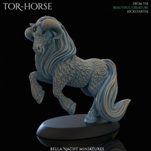 tor horse - galean universe statblock + lore toys & games creature monster original mammoth wooly dnd 5e pdf 3d print model - Mito3D