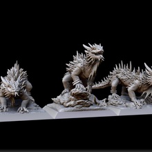 spearback unit toys & games warhammer lizardmen ageofsigmar aos seraphon raventwinminiatures 3d print model - Mito3D