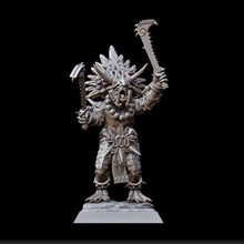 temple guard warlord paired weapons toys & games warhammer lizardmen ageofsigmar aos seraphon raventwinminiatures 3d print model - Mito3D