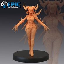beyaz kemik avcı pençe iblis Baigujing kadın parçalayıcı fantezi kız Ortaçağa ait canavar rpg Warhammer Kadın düşman masaüstü zindan dnd yol bulucu npc 3d print model - Mito3D