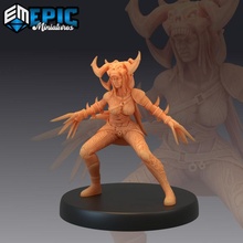 beyaz kemik avcı hazır pençe iblis Baigujing kadın parçalayıcı fantezi kız Ortaçağa ait canavar rpg Warhammer Kadın düşman masaüstü zindan dnd yol bulucu 3d print model - Mito3D