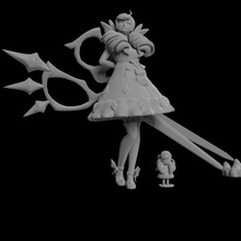 Gwen lig efsaneler şekil oyun video oyunu silah lol Ligi kurdele sabitleme makas idol etek Oynanış 3d print model - Mito3D