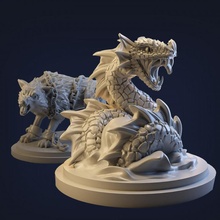 fenrir jormungander-loki's sons toys & games stl creatures loki norsemythology presupported jormungander loki'ssons 3d print model - Mito3D