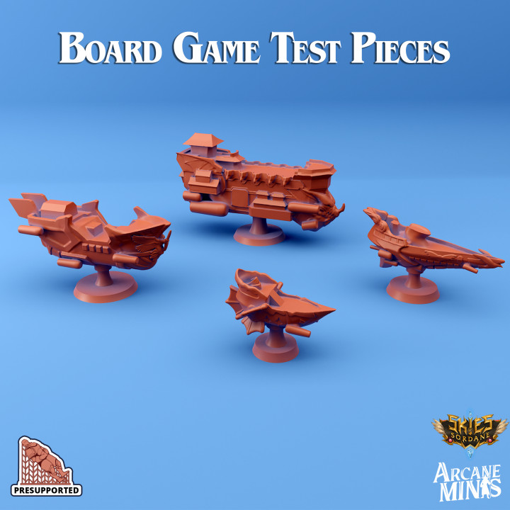 skies sordane board game test pieces toys & games 3D print model - Mito3D
