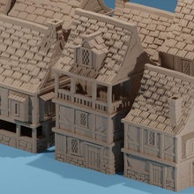 city oxwell house rpg terrain build miniature tabletop town dnd pathfinder 3d print model - Mito3D