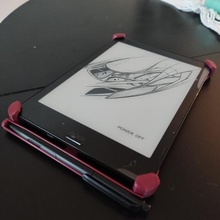 boox nova 2 case pen holder e-reader 3d print model - Mito3D
