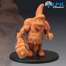 ogre gladiator angry roman slave warrior colosseum encounter fantasy medieval monster rpg troll warhammer enemy tabletop dungeon dnd pathfinder npc 3d print model - Mito3D