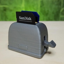 sd kart tost makinası Yazdır yer Kulp destek 3d print model - Mito3D