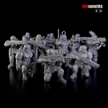 alpha troops - squad imperial force store 40k armor board games soldier space warhammer miniature stormtrooper laser tabletop infantry empire 40000 apocalyptic imperium swat troopers cadia ski-fi 3d print model - Mito3D