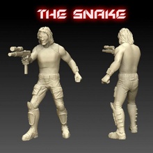 yılan Plissken oyuncaklar oyunlar modern savaş oyunları karakter minyatür masaüstü 28mm 35mm 3d print model - Mito3D