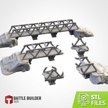 metalik köprüler mağaza 40k Ordu cıvata Uzay star arazi Warhammer silahlar imparatorluk köprü İkinci Dünya Savaşı vay fabrika dövme deniz titan barikatlar txarli aktin Archvillain 3d print model - Mito3D