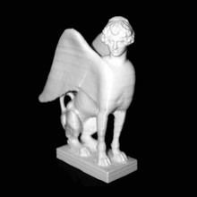 sphinx seated royal cast collection copenhagen scan 3d print model - Mito3D