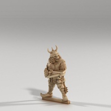orc army soldier - waaa berserk toys & games dragons dungeons fighter goblin mini warrior 28mm medusa pathfinder 32mm frostgrave greenskin 3d print model - Mito3D