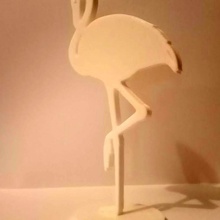 flamingo & garden sculpture toy 3d print model - Mito3D