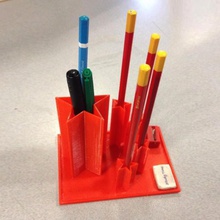 culture inspired pencil holder & garden educational 3d print model - Mito3D