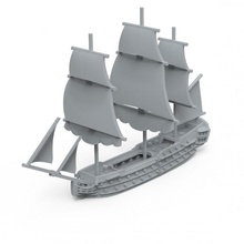 hms Africa 1781 inflessibile classe ricambio parti nave guerre gioco guerra trafalgar navale 3d print model - Mito3D