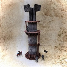 starchitecture relay tower toys & games 40k game gaming miniatures rpg science terrain wargames wargaming scifi fiction wargame legion 28mm 32mm skirmish 30mm scatter stargrave 3d print model - Mito3D