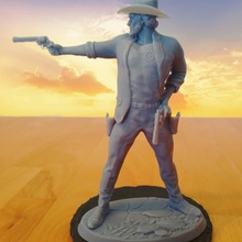us marshal rick - action western figure toys & games 3d print model - Mito3D