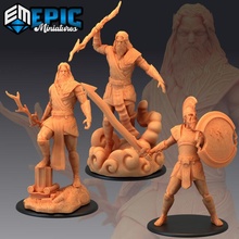 tempesta gigante signore Zeus fulmini tuono Dio titano giocattoli Giochi fantasia medievale mostro rpg warhammer guerriero nemico tavolo 3d print model - Mito3D