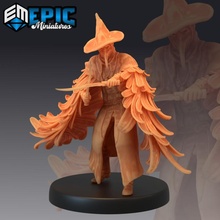 plague doctor fighting masked medic sword pestilence warrior toys & games fantasy medieval monster rpg warhammer enemy tabletop dungeon dnd feather pathfinder npc 3d print model - Mito3D