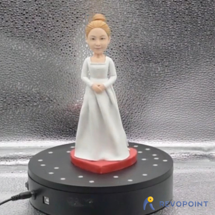 Barbie sposa generato revopoint pop fan arte 3D print model - Mito3D