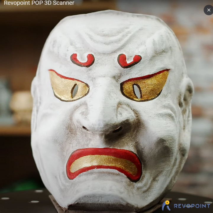 fantôme masque généré revopoint pop accessoires cosplay 3D print model - Mito3D