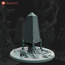 fae stone toys & games monster terrain mysterious scenic fey npc 3d print model - Mito3D