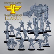 terminus squad toys & games miniatures rpg soldier war wargaming mecha scifi 3d print model - Mito3D