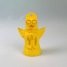 minion bob ángel fan art navidad película ornamento árbol amarillo esbirros stuart kevin ricangel minionangel 3d print model - Mito3D