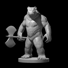orso mannaro aggiornato giocattoli Giochi 3d print model - Mito3D
