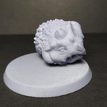 Ghuldu Kopfhunderter Spielzeuge Spiele Kopf Schildkröte Diorama Wikinger 60mm Yokai freies Modell abgetrennt Leere Darumart Studio 3d print model - Mito3D