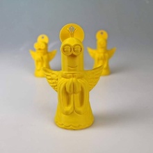 minion kevin ángel fan art navidad ornamento árbol amarillo esbirros bob stuart ricangel minionangel 3d print model - Mito3D