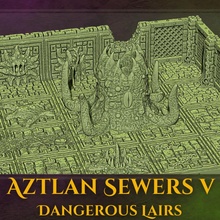aztlan sewers dangerous lairs toys & games terrain tunnels aether aetherstudios 3d print model - Mito3D