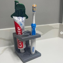 toothbrush stand & garden bathroom organizer toothpaste organized 3d print model - Mito3D