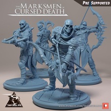 marksmen cursed death toys & games archer army dark fantasy mini miniatures skeleton skull undead warhammer ranger dnd squad dnd5e skeletons tigerskullrpg 3d print model - Mito3D