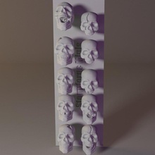 Schädel einstellen x10 frei unterstützt Spielzeuge Spiele Knochen Drachen Dungeons Miniaturen Untote Wargaming Miniatur Grab tot Verliese Tischplatte Verlies Friedhof 3d print model - Mito3D