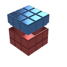 3d cube box toys & games container rubix 3d print model - Mito3D