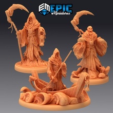 orakçı Ayarlamak acımasız hayalet ölüm tırpan iskelet mezarlık karşılaşma oyuncaklar oyunlar fantezi Ortaçağa ait canavar rpg Warhammer düşman masaüstü zindan 3d print model - Mito3D