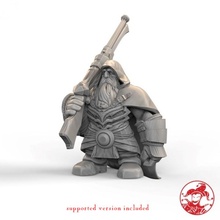 dwarf rifle guard gunslinger 1 inch base 28 32 mm height medium miniature toys & games board dragons dungeons fantasy game mini rpg tabletop d&d pre-supported swargard 3d print model - Mito3D