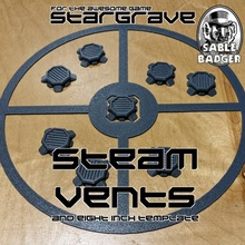 stargrave - steam vent scenario terrain templates toys & games scifi 3d print model - Mito3D