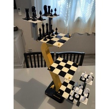 tri dimensional étoile randonnée échecs planche Jeux 3d print model - Mito3D