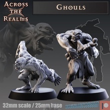 ghouls store gaming miniatures undead tabletop dnd5e 3d print model - Mito3D