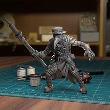 plague doctor pre-supported fantasy mini miniatures dnd curse tytantroll strahd 3d print model - Mito3D